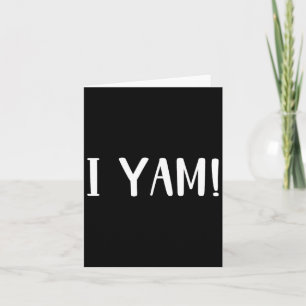 Zij is mijn zoete aardappel Ik Yam Koppel Matching Kaart