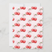 Zij is onze kleine Cherry on Top Strikjurk Coquet Kaart (Achterkant)