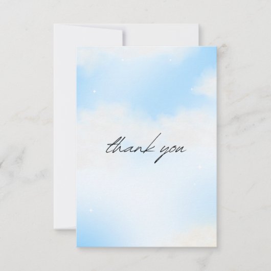 Zij is op wolk 9 Bruidsmeisjesfeest Droom Hemel Pa Bedankkaart (Voorkant)