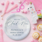 Zij is op wolk negen Bruidsfeest Papieren Bordje (Feest)