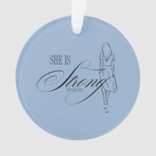 Zij is sterk Spreuken 31:25 Ornament