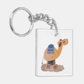 Zij kameel sleutelhanger (Voorkant Links)