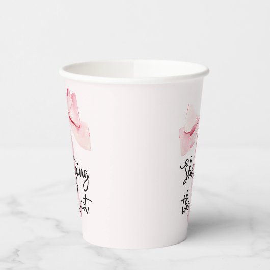 Zij Knoop De Knoop Roze Strik Bruidsmeisjesfeestje Papieren Bekers (Links)