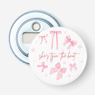 Zij Knoopte de Knoop Bachelorette Design Schatti Button Flesopener