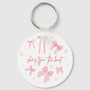 Zij Knoopte de Knoop Bachelorette Design Schatti Sleutelhanger