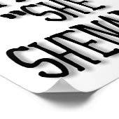 "Zij"-nanigans Funny Poster (Hoek)