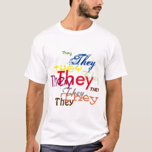 Zij of eigen voornaamwoord overal t-shirt