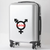 Zij Transgender Sticker (Koffer)