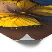 Zij van de Vlinders | Digitale kunst Poster (Hoek)