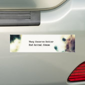 Zij verdienen beter bumpersticker (Op auto)