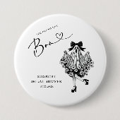Zij vond haar Boo-spookbloem bruiloftsdouche Ronde Button 7,6 Cm (Voorkant)