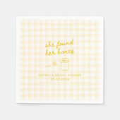 Zij vond haar bruidsuitje bruidsshower servet (Voorkant)