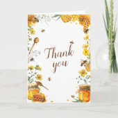 Zij vond haar honing bruidsuitnodiging bedankkaart (Voorkant)