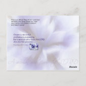 Zij wordt opgevoed briefkaart (Achterkant)