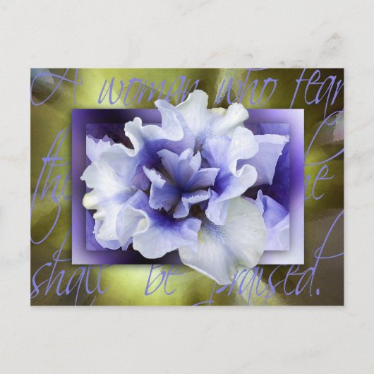 Zij wordt opgevoed briefkaart (Voorkant)