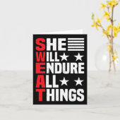 Zij zal alles verdragen 1 kaart (Gele Bloem)