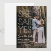 Zij Zei Ja Foto Save the Date (Voorkant / Achterkant)