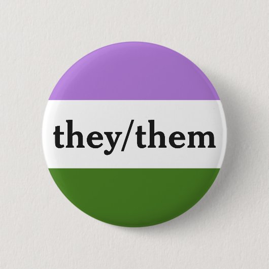 Zij/zij Buttonnen Ronde Button 5,7 Cm (Voorkant)