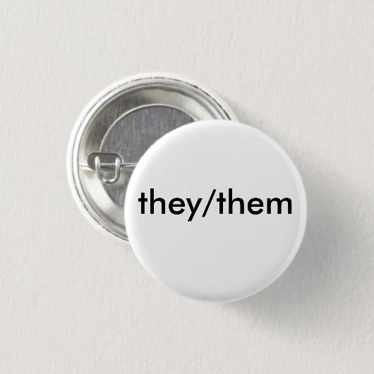 zij/zij uitspreken een badge ronde button 3,2 cm (Voorkant /achterkant)