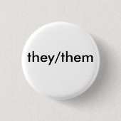 zij/zij uitspreken een badge ronde button 3,2 cm (Voorkant)