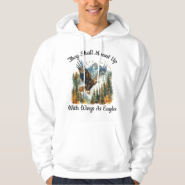 Zij zullen opklimmen met vleugels als adelaars hoodie