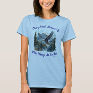 Zij zullen opklimmen met vleugels als adelaars t-shirt