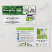Zija Independent Distributor Visitekaartje (Voorkant / Achterkant)
