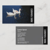 Zijband - Echte ganzen Visitekaartje (Voorkant / Achterkant)