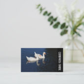 Zijband - Echte ganzen Visitekaartje (Staand voorkant)