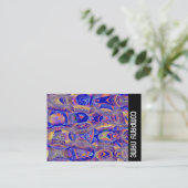 Zijband - Fractal Abstract 061012a Visitekaartje (Staand voorkant)