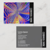 Zijband - Fractal Abstract 061012d Visitekaartje (Voorkant / Achterkant)