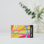 Zijband - Fractal Abstract 061012e Visitekaartje (Staand voorkant)