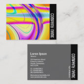 Zijband - Fractal Abstract 061012f Visitekaartje (Voorkant / Achterkant)