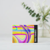 Zijband - Fractal Abstract 061012f Visitekaartje (Staand voorkant)