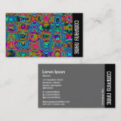 Zijband - Fractal Abstract 191111a Visitekaartje (Voorkant / Achterkant)