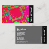 Zijband - kleurrijke Abstracte circuits Visitekaartje (Voorkant / Achterkant)