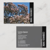 Zijband - Magnolia Tree in Bloom Visitekaartje (Voorkant / Achterkant)