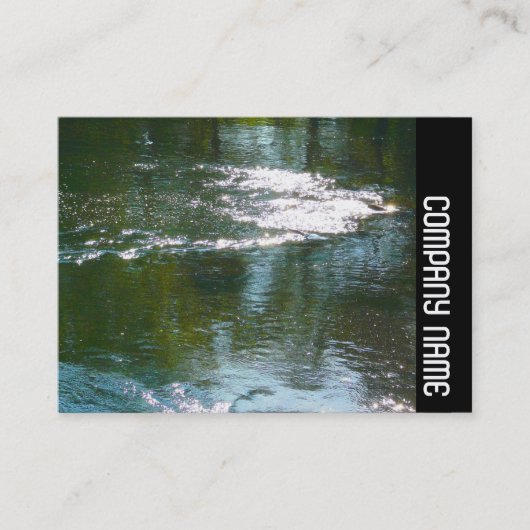 Zijband - Mousserende rivier Visitekaartje (Voorkant)