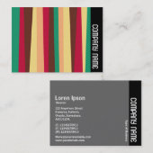 Zijband - onregelmatige strepen 02 visitekaartje (Voorkant / Achterkant)