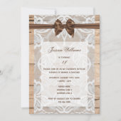 Zijde Boog & Kant Verjaardag Kaart (Voorkant)