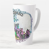 Zijde en Korn Husk Flowers 2190 Latte Mok (Rechterhoek)