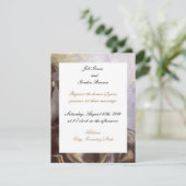 Zijde en Organza Petals Weddenschap Kaart (Staand voorkant)