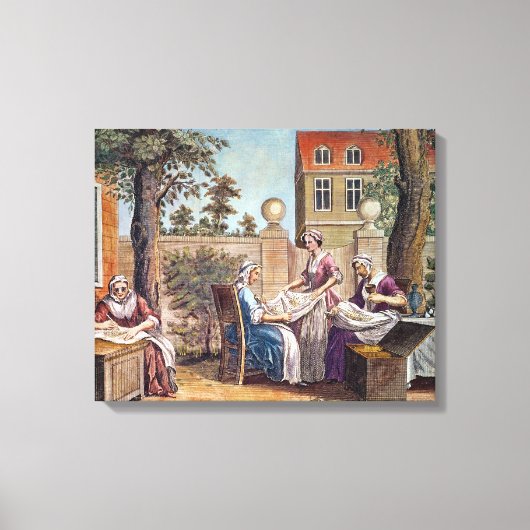 Zijde, gegraveerd door J. Hinton Canvas Afdruk (Voorkant)