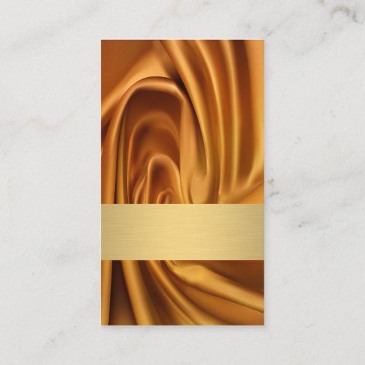 Zijde Goud Stof Visitekaartje (Achterkant)