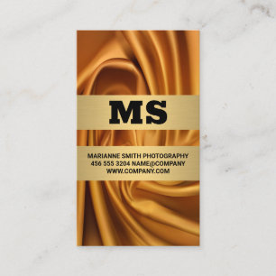 Zijde Goud Stof Visitekaartje