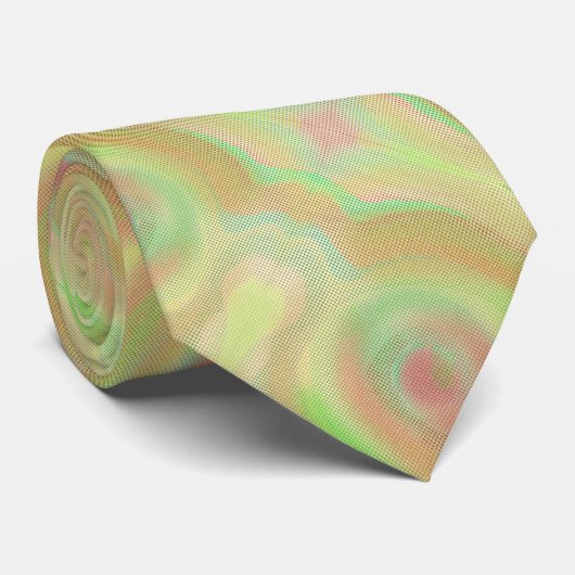 Zijde in het voorjaar Abstract Stropdas (Opgerold)