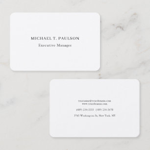 Zijde Klassiek Minimalistisch Professioneel Elegan Visitekaartje