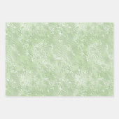 Zijde Moire Klein Patroon In Lime Groen Inpakpapier Vel (Voorkant)