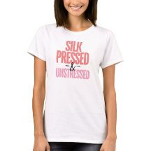 Zijde Pers Waardering Zwarte Haar Custom T-shirt
