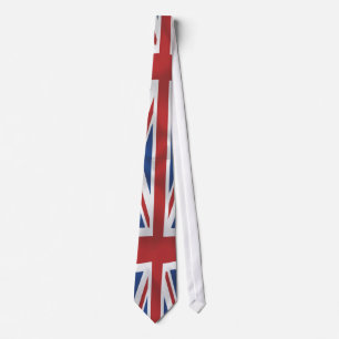 Zijde stijl Union Jack Britse vlag Stropdas